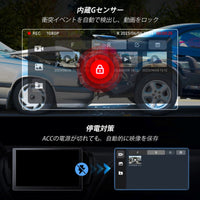 VIN-FHD02LR FHD 1080P リアカメラ リアルタイム録画対応