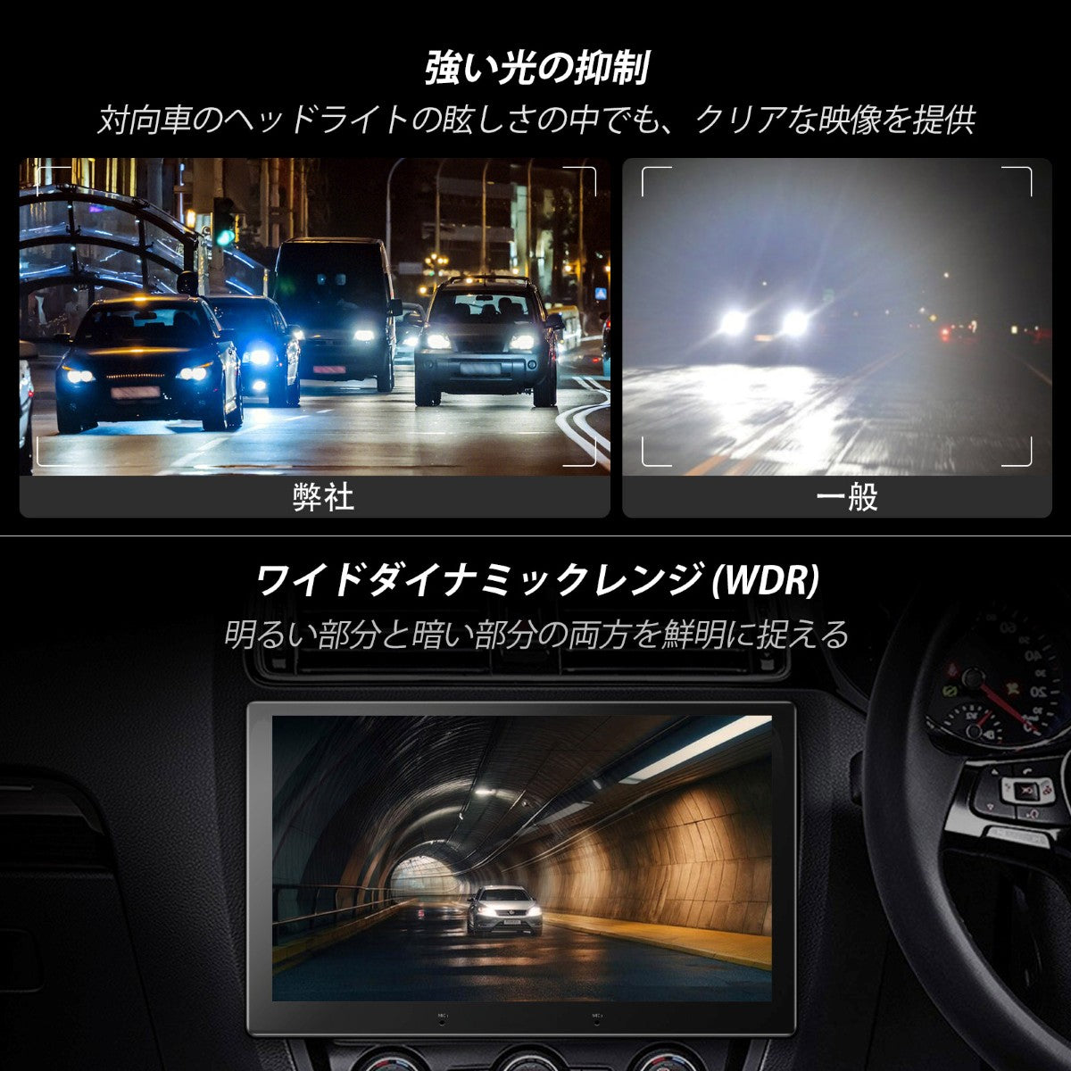VIN-FHD02LR FHD 1080P リアカメラ リアルタイム録画対応
