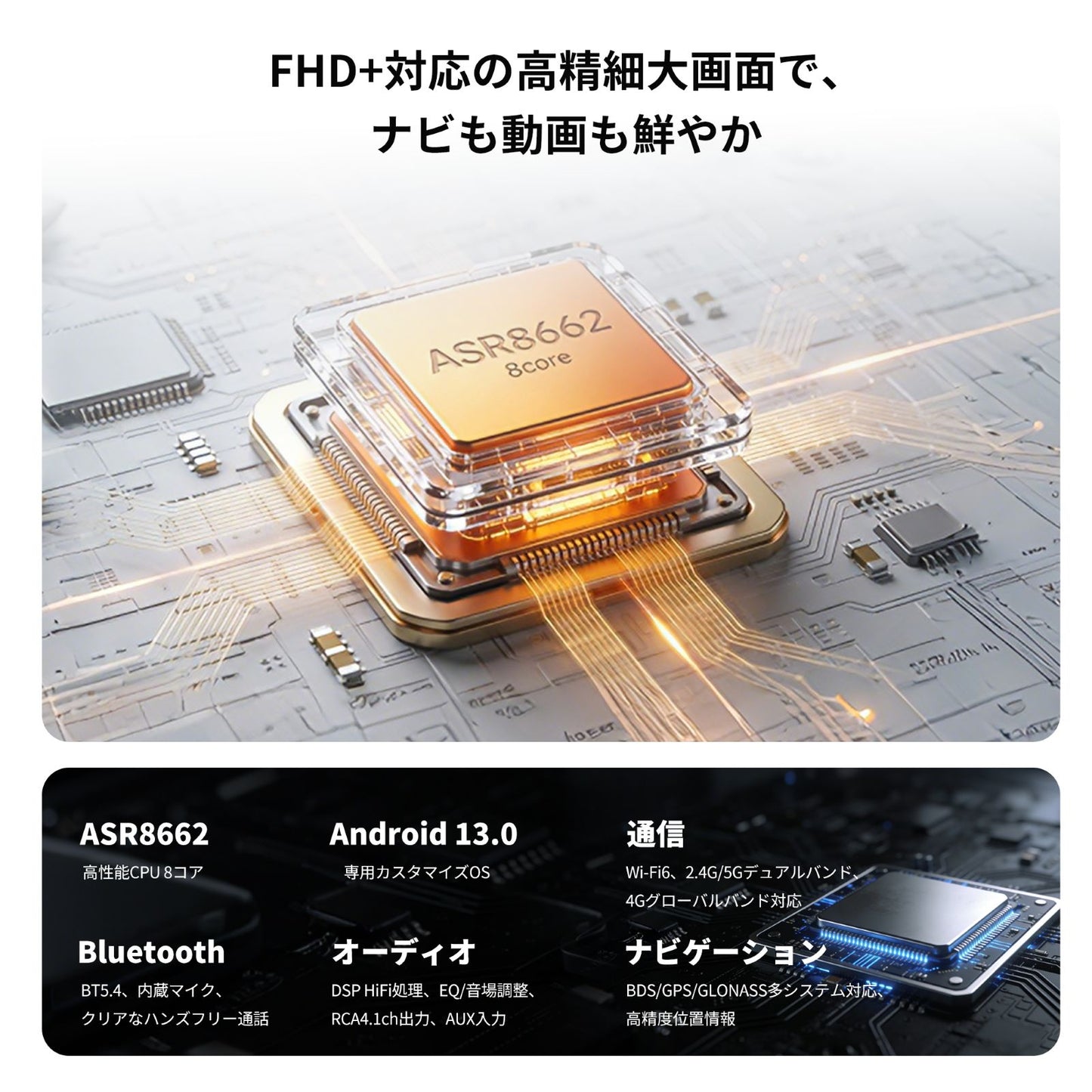 VSTO1 トヨタ RAV4（2019〜2025年式）専用設計 10インチ Android13 カーナビ